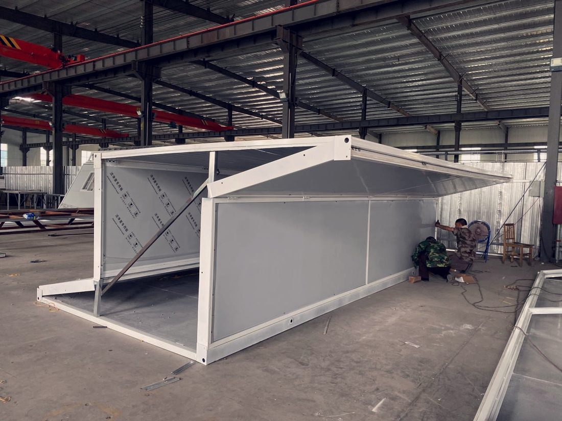Expandable unit on the factory floor