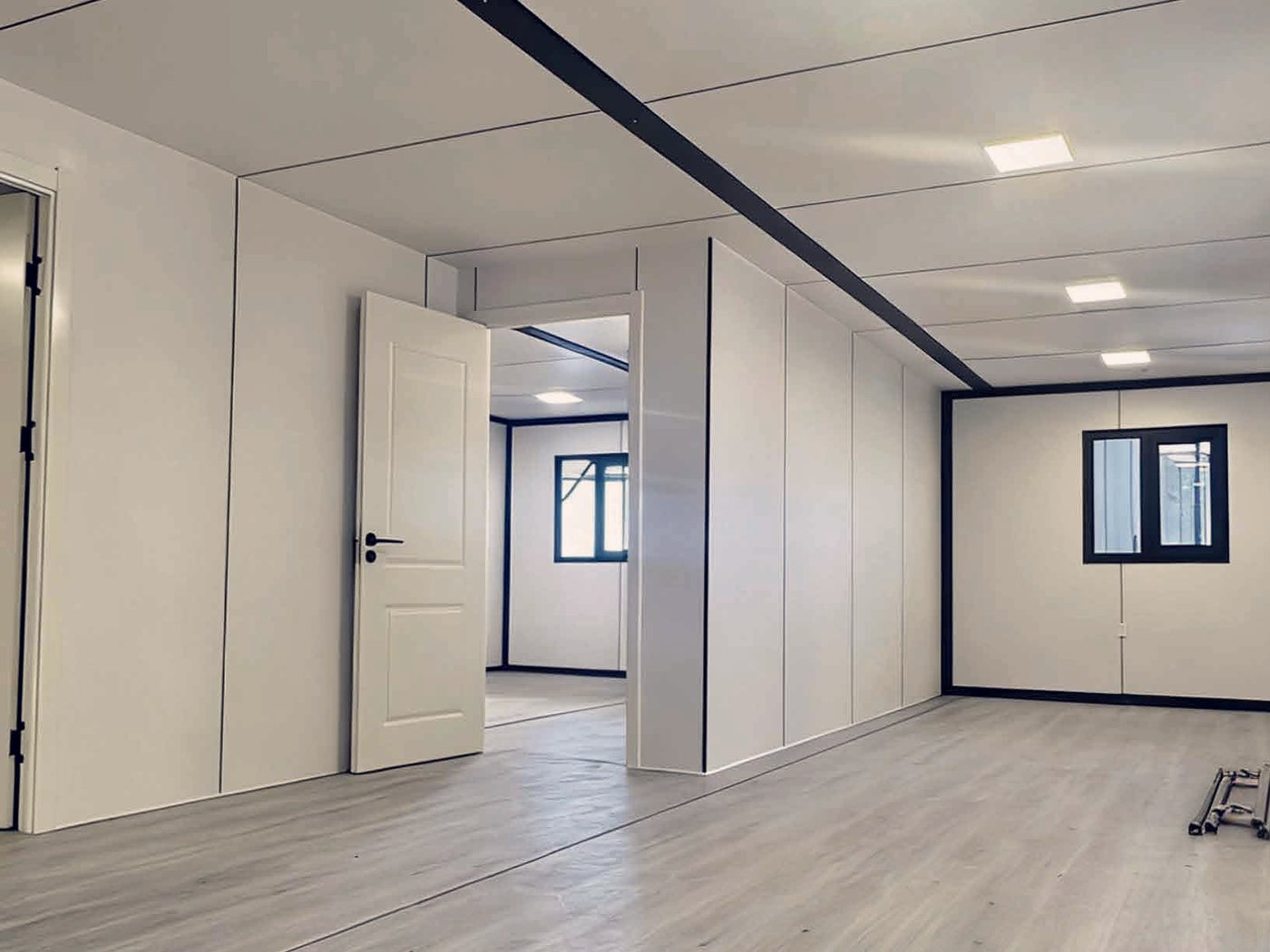 Empty office module, ready for fit-out